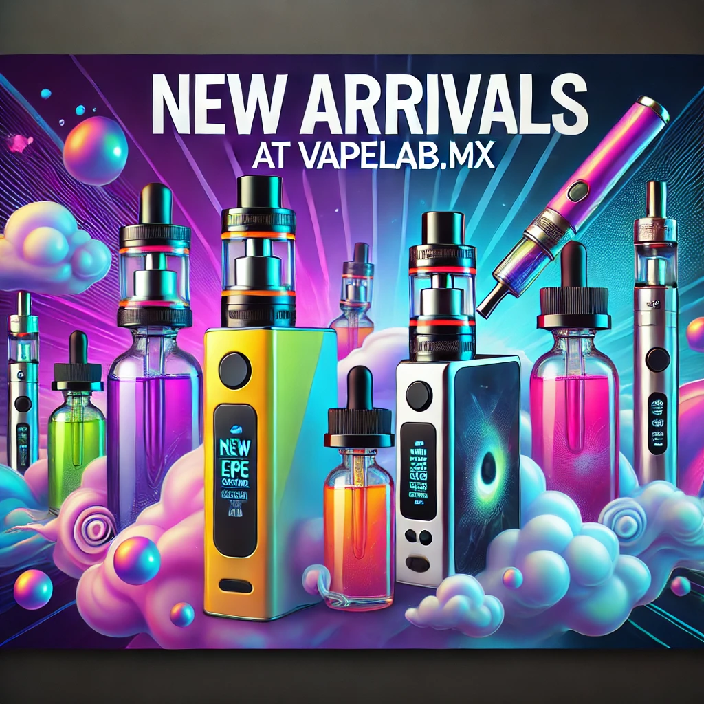 Productos recientes de vapeo disponibles en VapeLab.mx con vaporizadores y líquidos 2024