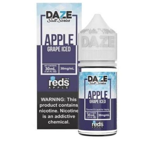 7 Daze Salt Series - Reds Apple Grape Iced- 30 mL