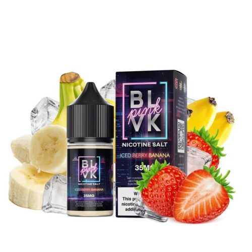 BLVK Pink- Nicotine- Salt- Iced Berry Banana- 30mL