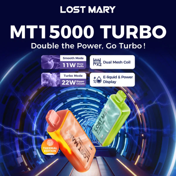 Lost Mary MT15000 Turbo | 5% Nicotina 15000+puffs